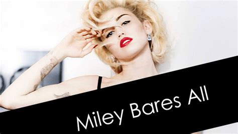 miley cyrus desnuda|Miley Cyrus Bares All in W Magazine.